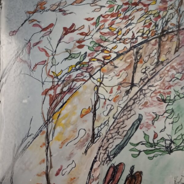 Kis Ildikó Szélvihar - tűzzománc