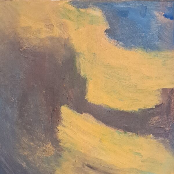 Élő Magdolna Éva: Otthon apuval akril 50x50