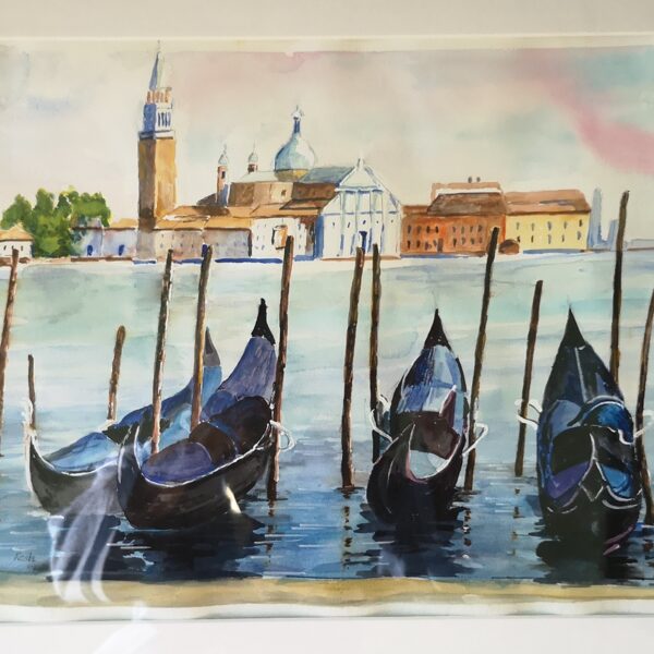 Rosta  Erzsébet Gondolák Velencében