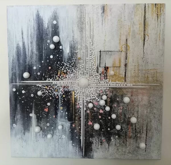 Réthey-Prikkel Billa Táguló galaxis vegyes technika 40x50