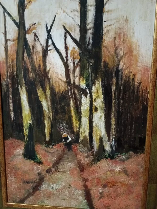 Zóka F Mária I. Erdőben Paál László után Zòka állò , 40x50