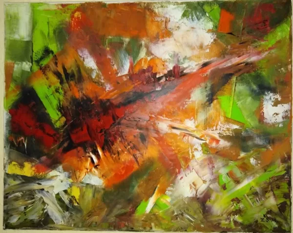 Tulics Zsombori Margaréta Változások I. 40x50 cm olaj
