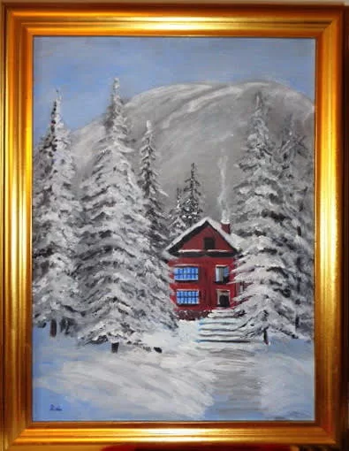 Rosta Erzsi A Zempléni hegyek alján olaj 61x44