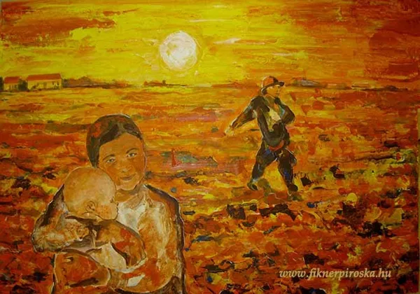 Fikner Piroska: Aminek még van értelme 50x70 akril