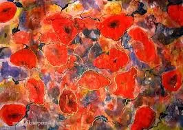 Fikner Piroska: Pipacsok 50x70 olaj