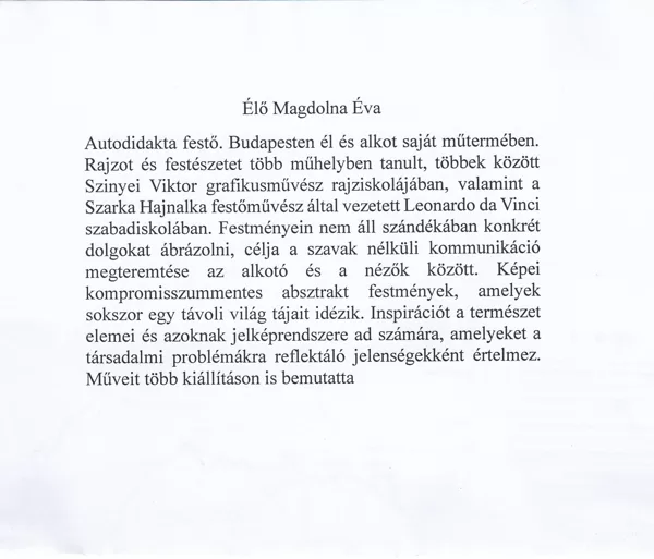 Élő Magdolna Éva