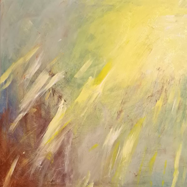 Élő Magdolna Éva : Itt jön egy új nap_60x60cm_akril_vászon