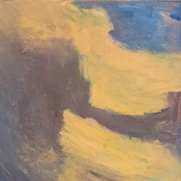 Élő Magdolna Éva: Otthon apuval akril 50x50