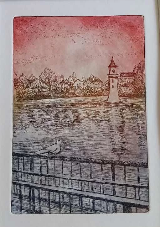 Rumi Rózsa Margit rézkarc