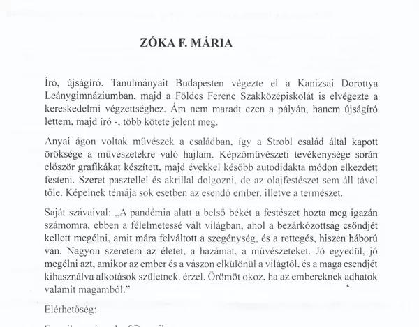 Zóka F Mária